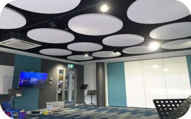 Acoustic Clouds & Baffles Ceiling